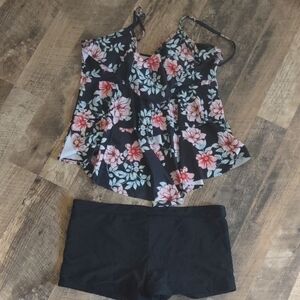 Floral Black Women's Top